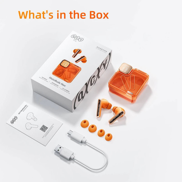 هدفون بلوتوثی کیو سی وای مدل MeloBuds Neo
