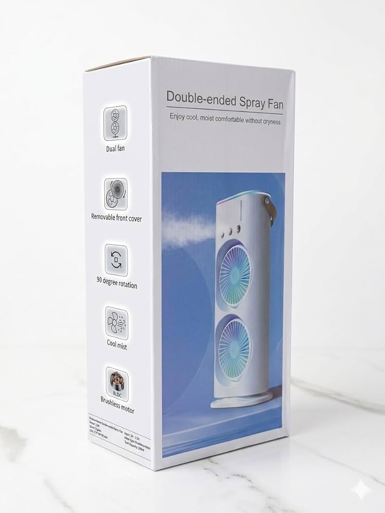 پنکه مه پاش دو طرفه شارژی مدل Double Ended Spray Fan